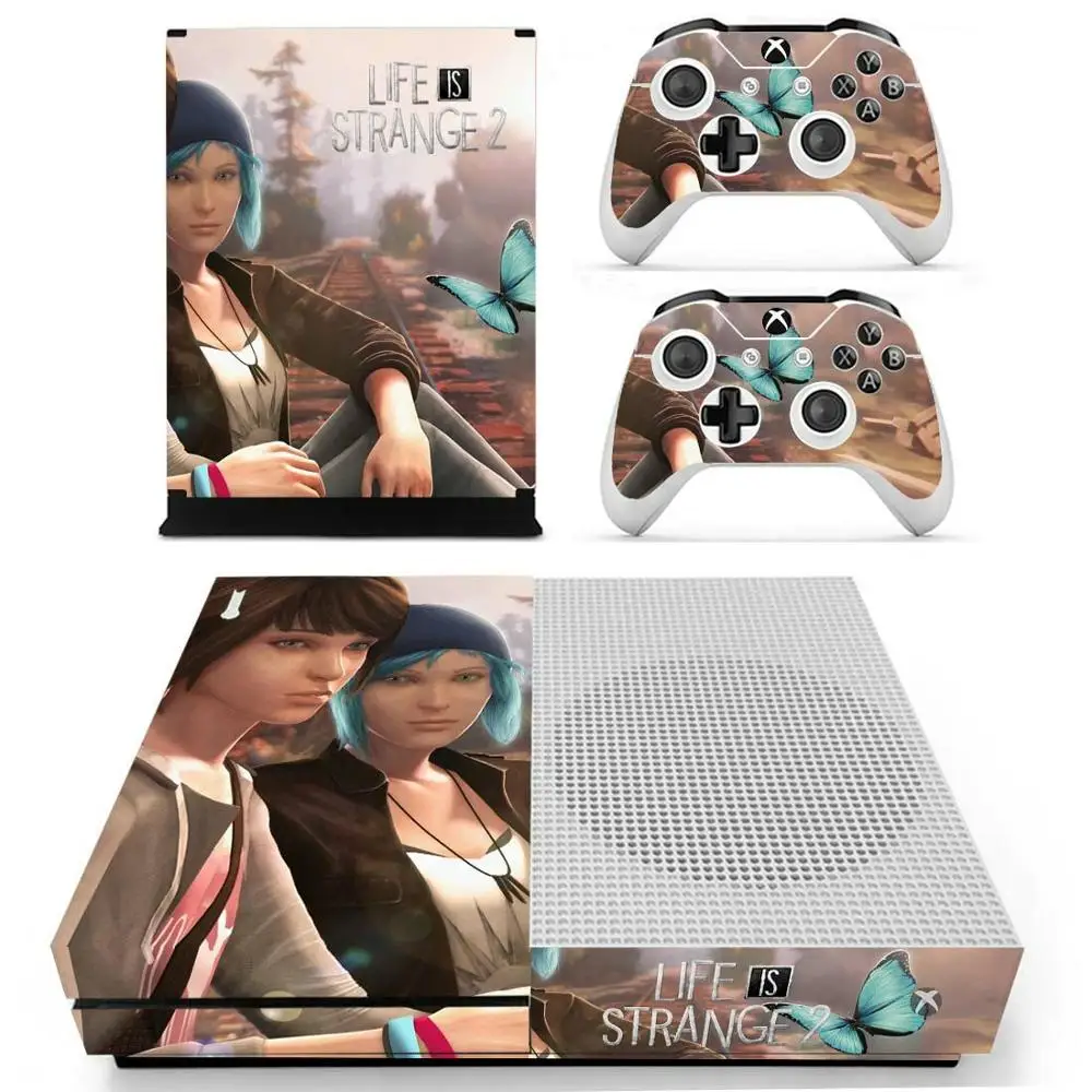 Life Is stranna 2 стикер s для Xbox One S виниловые наклейки для кожи Pegatina для Xbox one тонкая консоль и два контроллера шкуры - Цвет: YS-xboxoneS-1699