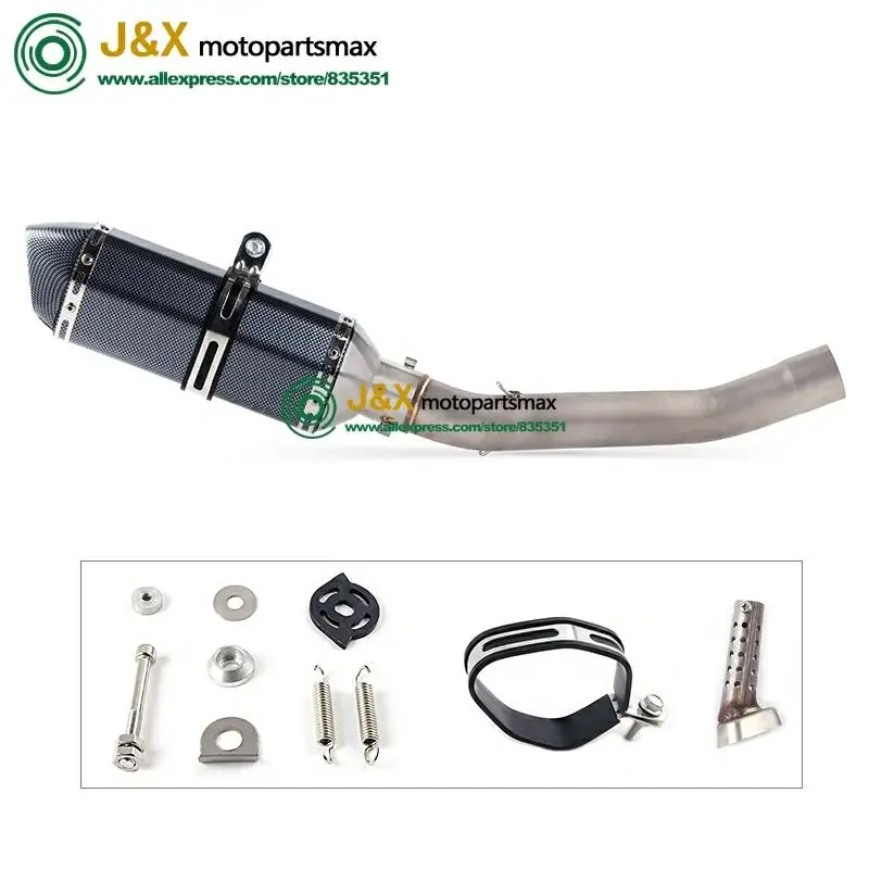 Полная система, слипоны для kawasaki Z750 Z 750, глушитель для мотоцикла, поход, средняя Соединительная средняя труба