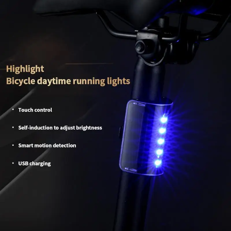 Bicycle Rear LED Light LED Bicycle Rear Tail Light USB Rechargeable
