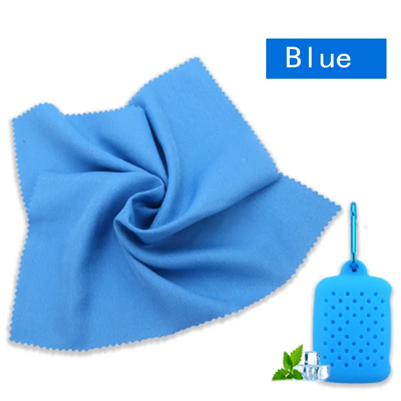 Blue2 Новинка, полотенце для льда, охлаждающее, артефакт, микрофибра, полотенце для льда, впитывающее пот, быстросохнущее полотенце, полотенце для спорта на открытом воздухе, полотенце для льда - Цвет: Blue2