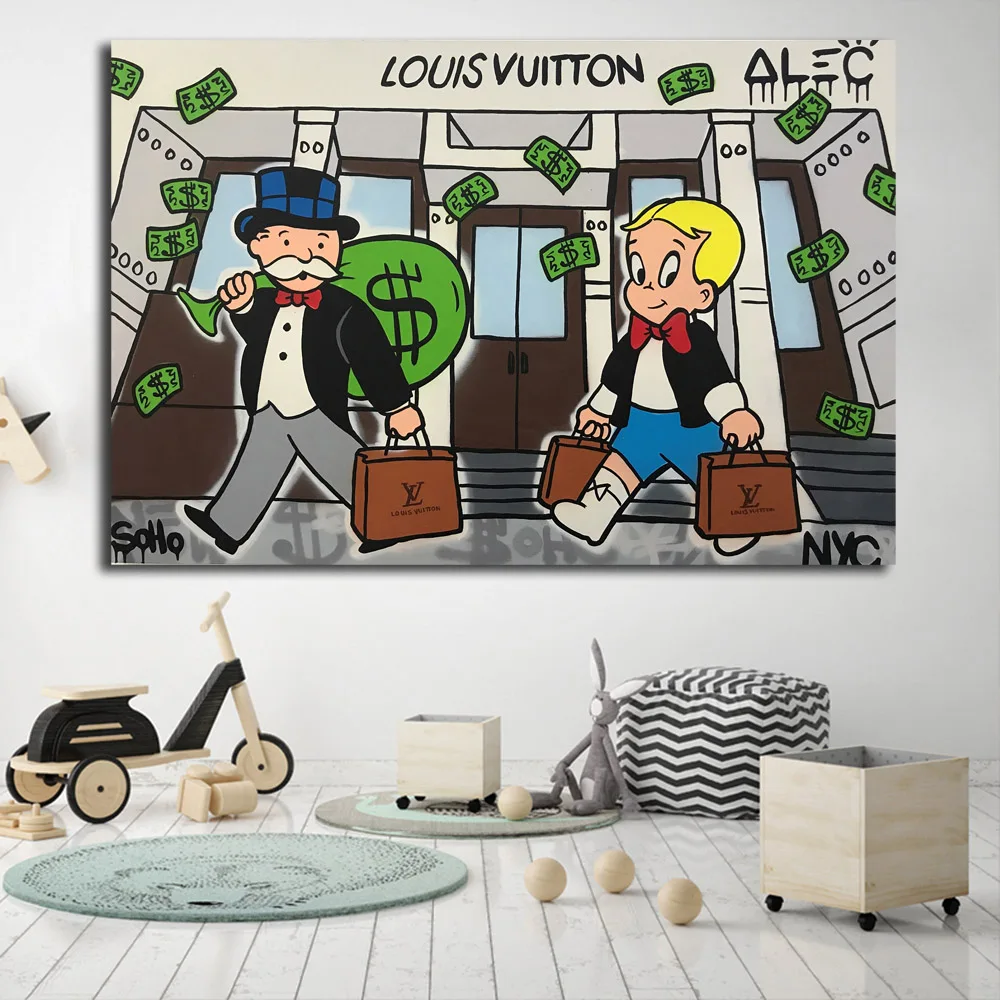 Alec Monopolies Richie Goyard Golf HD Canvas Painting Print Living Room