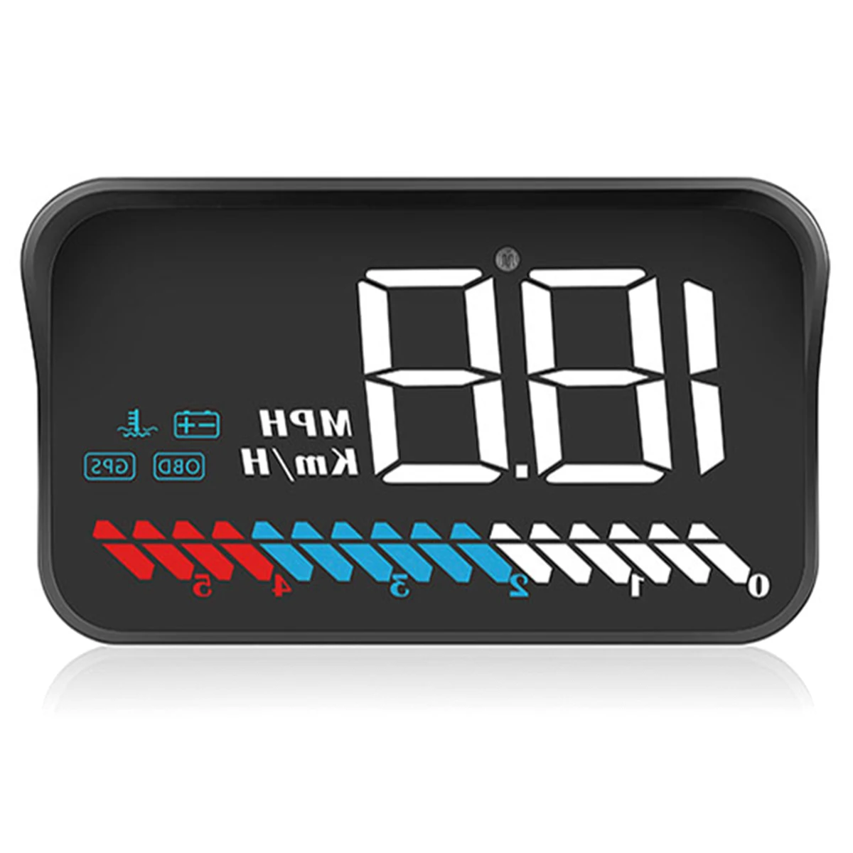 Автомобильный OBD gps Hud скорость ometer дисплей цифровой скорости лобового стекла проектор с солнцезащитным капюшоном