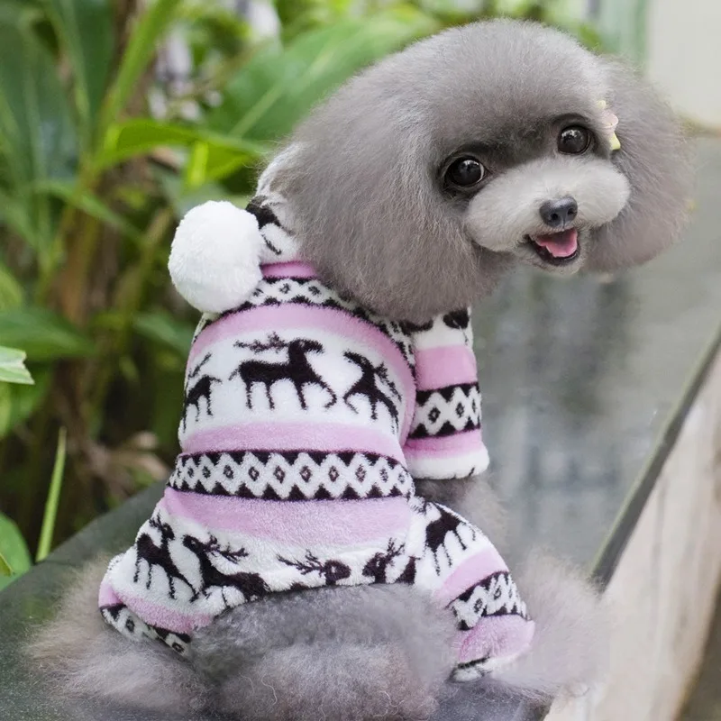 Bichon Maltes Yorkie одежда зимняя Пижама для собак одеzda Dlja Sobak комбинезон собаки оленя