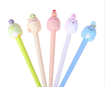 

Wholesale Corner Adorable Pet Gel Pen 70pcs/Lot Black Creative Cartoon Neutral Pen 0.5mm Stationery Writing SuppliesGP552