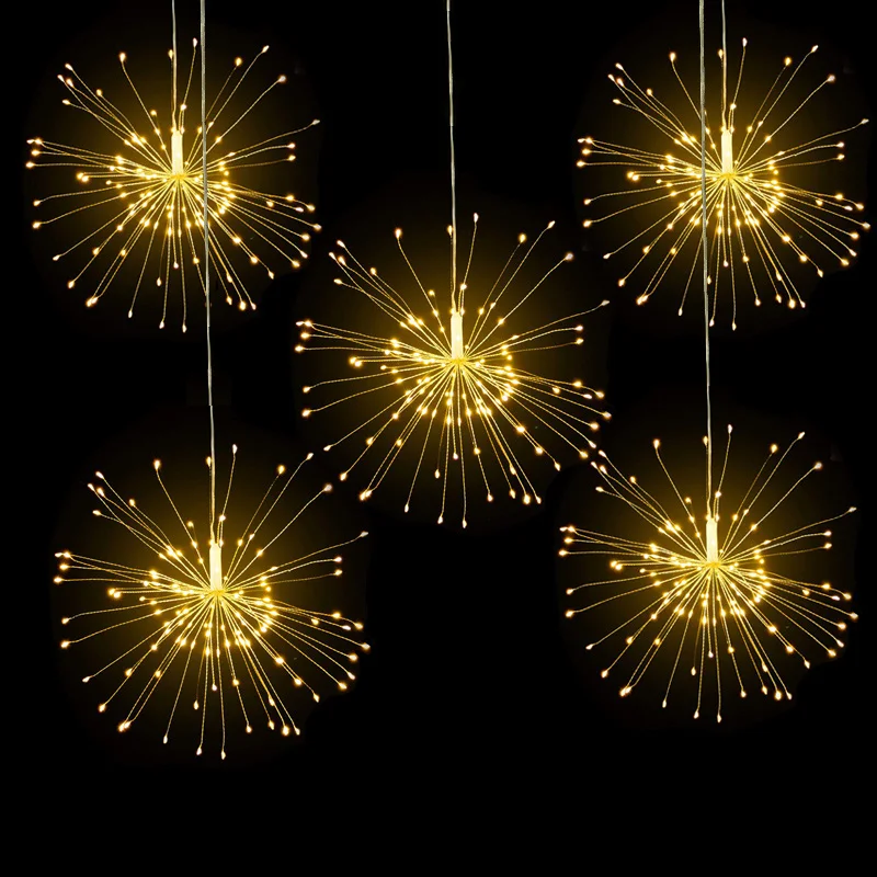 Горячий светодиодный фонарь Starburst с дистанционным управлением, 8 режимов, многофункциональная батарея, декоративная лампа USJ99