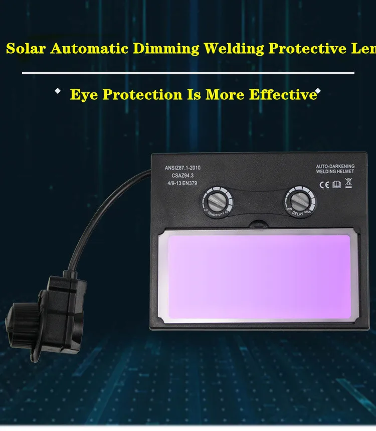 Lentille De Soudage Solaire à Obscurcissement Automatique 100 X 50 Mm Teinte Variable 9 13 Masque Frontal En Pp Anti Transpiration Filtre De Remplacement Pour Casque De Soudage Pour Pipeline