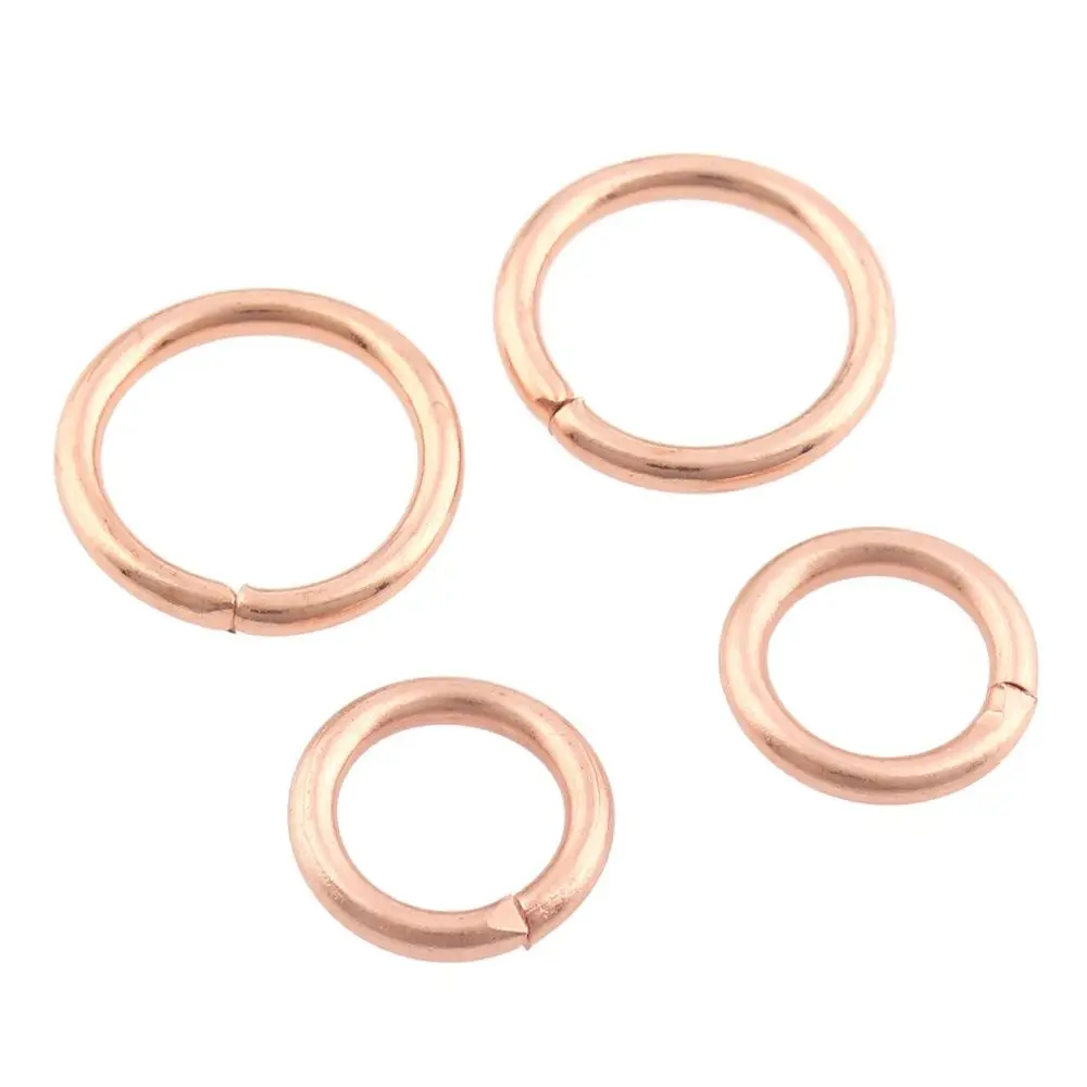 

50pcs/lot Small Metal Rose gold Open-end O Rings 9mm 13mm Backpack Collar Harness Rings Webbing Bag Parts Accessory DIY Craft