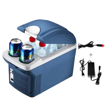 

8L Mini Fridge Portable Dual Use Cooling& Warming Refrigerators Freezer Insulation Box for Car Home Office Outdoor Picnic Travel