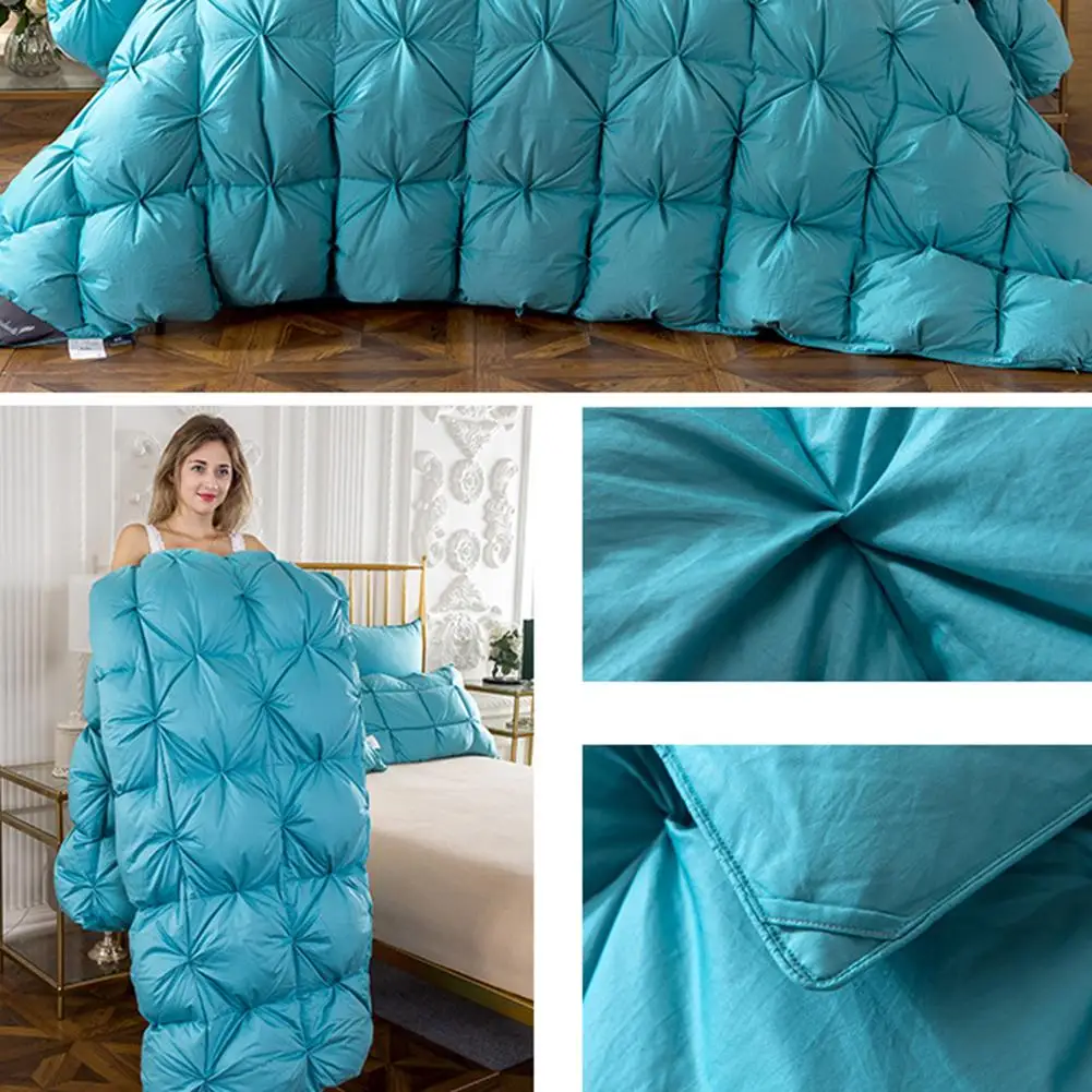 Гусиный пух, зимнее одеяло, комфортное одеяло, пододеяльник, Хлопковое одеяло, Королева Размер, зимнее теплое гипоаллергенное одеяло на гусином пуху