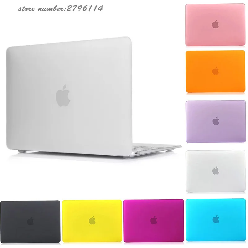 Чехол для ноутбука MacBook Air Pro 13 15 A1932/A1707/A1990 2008-2019 Touch Bar &amp Thunderbolt 3 Ports матовая отделка