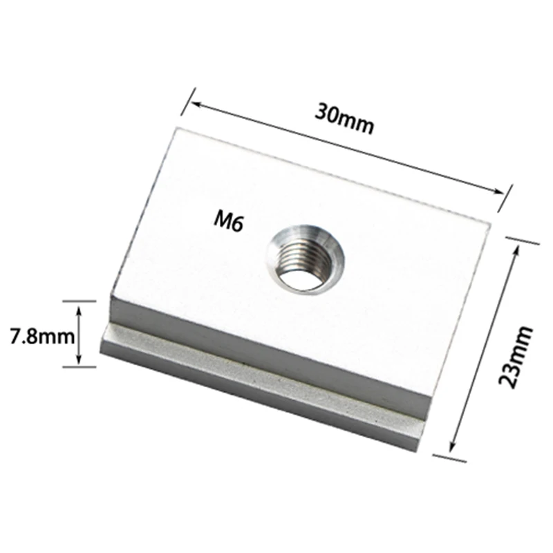 

M6 T-Track Slider Sliding Nut Aluminum Alloy T Slot Nut For Woodworking Tool Jigs Screw Slot Fastener 10Pcs