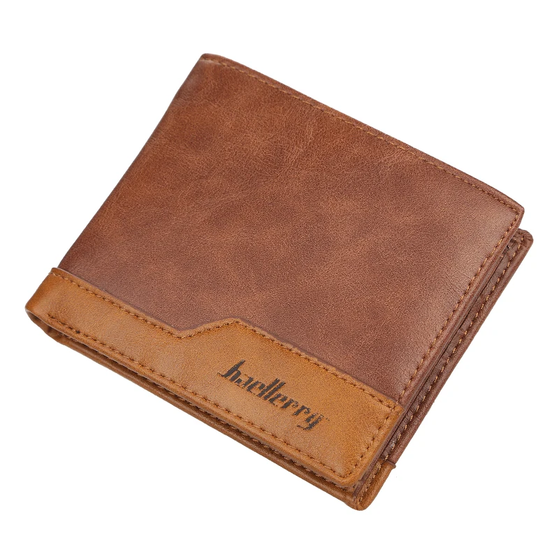 Designer Mens Wallet Leather Pu Bifold Short Wallets Men Hasp Vintage Male Purse