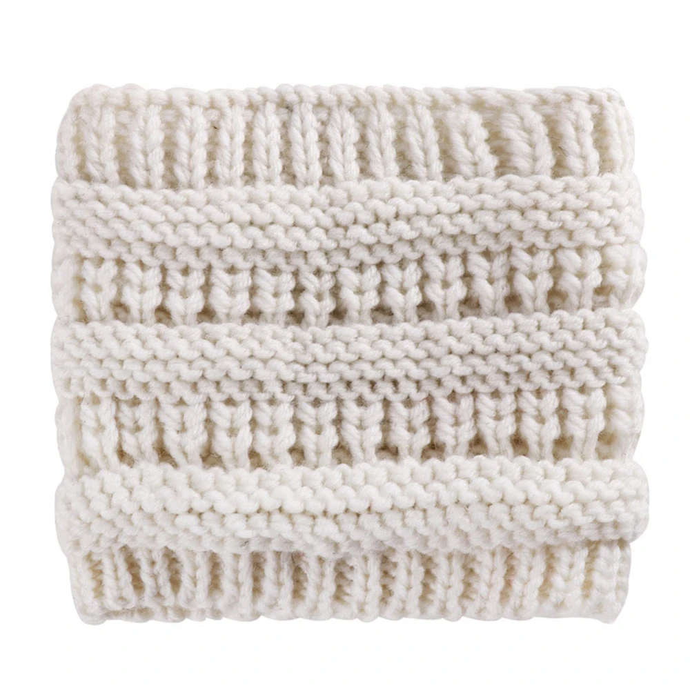 Вязаная шапка конский хвост женская женские эластичные вязаные шапки кроше