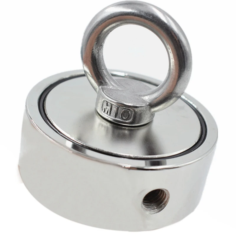 

Strong Neodymium Magnet Double Side Search Magnet Hook Super Power Salvage Fishing Magnetic D74x28Mm 150Kgx2 Stell Cup Holder