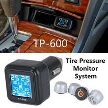 TPMS lcd Беспроводная автомобильная система контроля давления в шинах, сигнализация давления в шинах, внешний и внутренний датчик, комплект, автомобильные аксессуары
