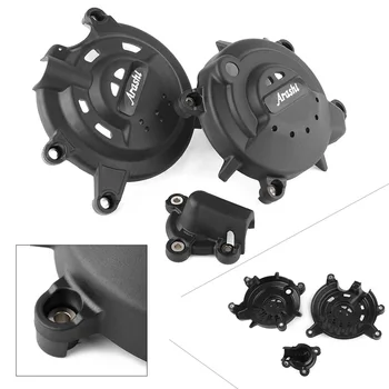 

3PCS Motorcycle Engine Stator Cover Crank Case Crankcase Protector Guard Set for Kawasaki Ninja 400 2018