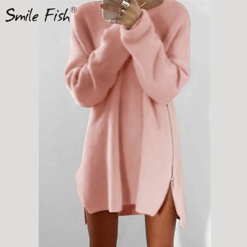zip up sweater dress