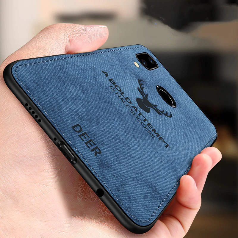 Для Realme X2 Pro Чехол с тканевой текстурой защитный мягкий чехол для OPPO Reno 3 2 2Z 2F ACE A11X Realme X2 5 Pro XT K5 K3 Q X Lite чехол - Цвет: Синий