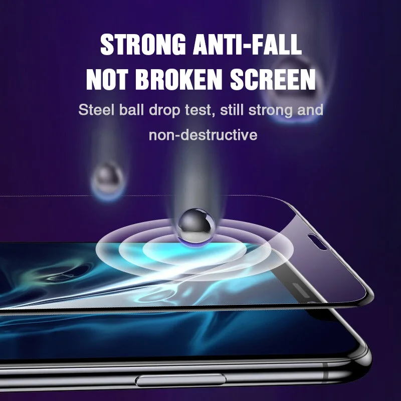 4K полное покрытие Защитное стекло для iPhone 7 8 6 Plus защита экрана iPhone X Xr Xs Max закаленное стекло на iPhone 11 Pro Max
