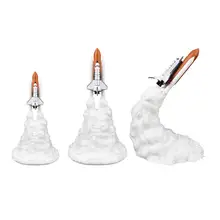 3D принт Космический Шаттл ночной Светильник перезаряжаемый съедобный Разлагаемый PLA здоровье 110-220 в деликатная спальня ракетная лампа домашний декор