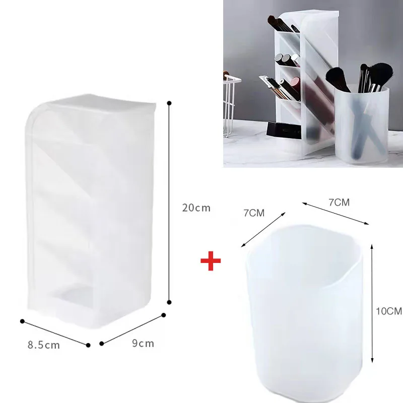 Plastic Makeup Bathroom Storage Box Cosmetic Organizer Desktop Make Up Jewelry Storage Case Sundries Table Container Organizer