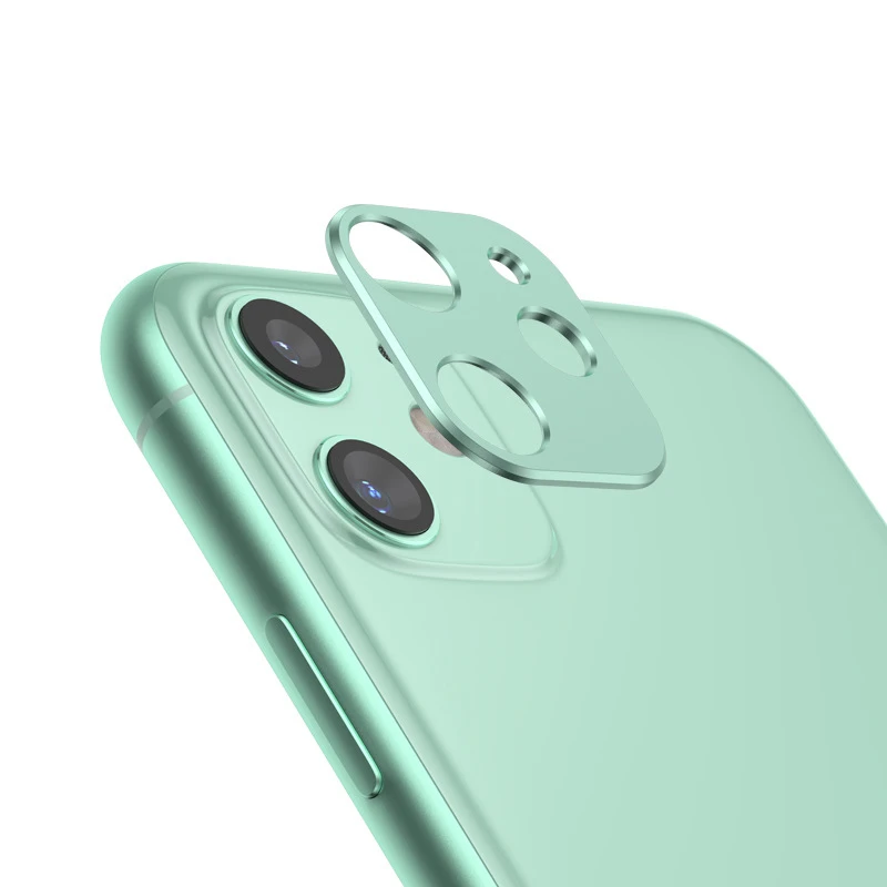 Чехол для iPhone 11 Pro, чехол для iPhone 11 Pro Max, задняя крышка для объектива камеры, Защитная крышка для iPhone11, защитное кольцо - Цвет: green