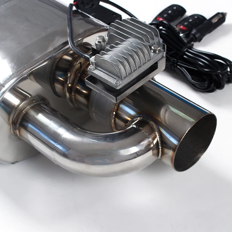 Глушитель выхлопной трубы автомобильный глушитель 51 мм 63 мм 76 мм клапан глушитель выпускной клапан вырез универсальный глушитель