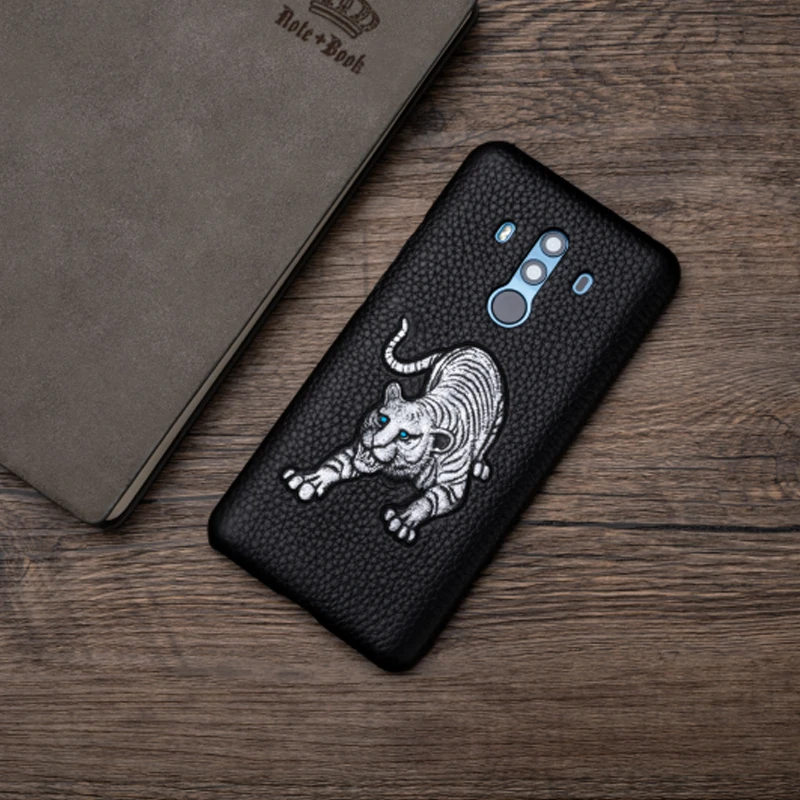 Litchi чехол для телефона с рисунками животных для huawei mate 10Pro 9 10 20 Lite P10 P20 P30 Pro lite чехол для Honor 8X9 10 V2