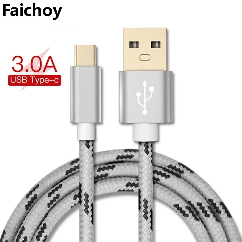 

Good 3A USB Type C Cable For Samsung Xiaomi Redmi Note 7 Mi 9t Fast Charging Cord USB-C Charger Mobile Phone USB C Type-c Cable