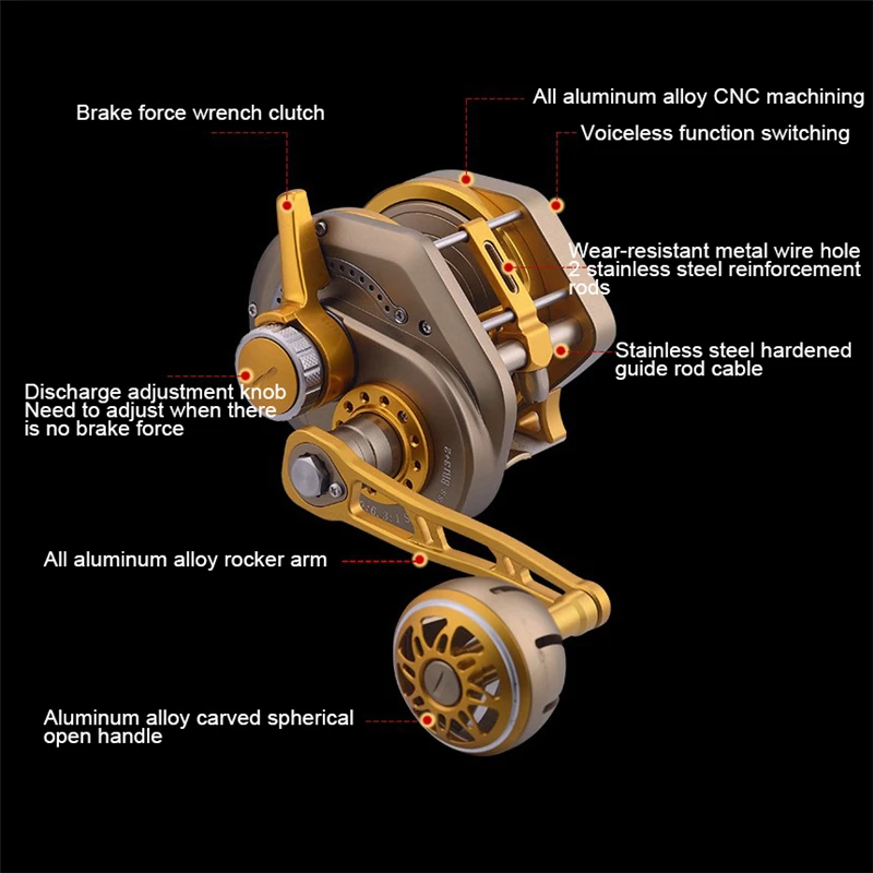 TG 300 Рыболовная катушка автоматическая направляющая лески для морской воды