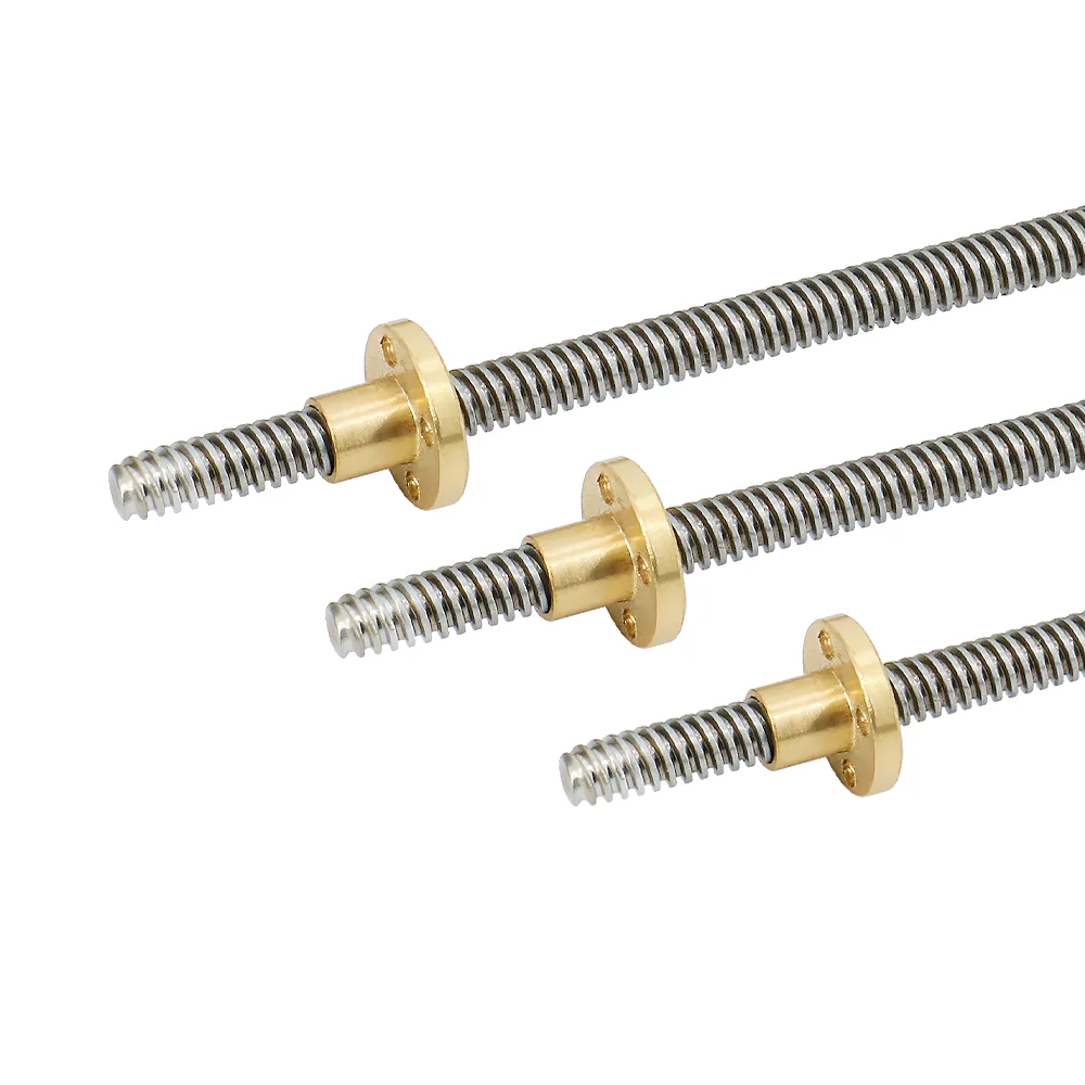 2mm, 6pcs ZWXDMY Generic Trapezoidal Screw Brass Copper Pitch Brass Nut Pitch Lead Threaded Rod CNC Linear Rail for 3D Printer Parts Color : 2mm, Size : 2mm 