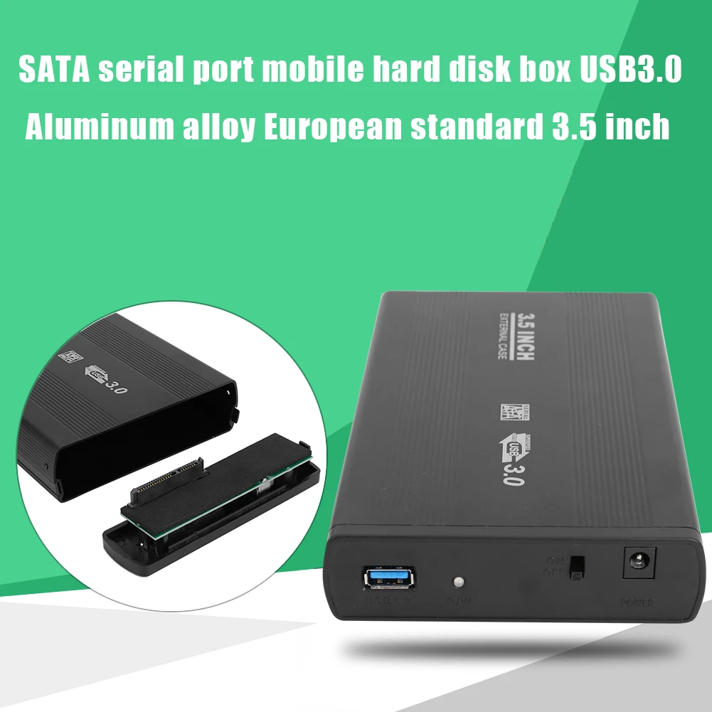 external hard drive case ssd enclosure external hard drive box hard disk case hard drive enclosure hdd case enclosure 2.5/3.5 inch USB 3.0 to SATA Port SSD Hard Drive Enclosure 480Mbps USB 2.0 HDD Case External Solid State Hard Disk Box