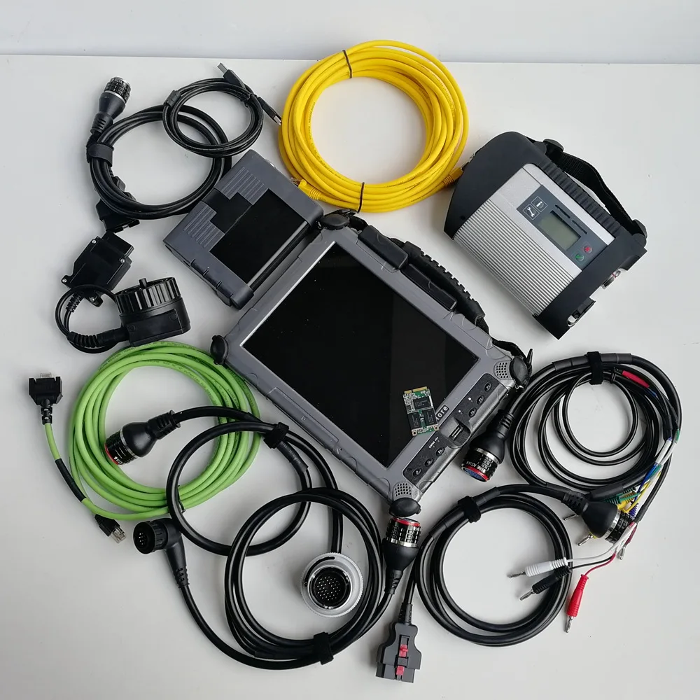 

2in1 Auto Diagnostic Tools MB Star C4 + Icom A2+B+C for BMW + 1TB mini SSD with V09.2019 Software + Used Tablet IX104 I7 4G