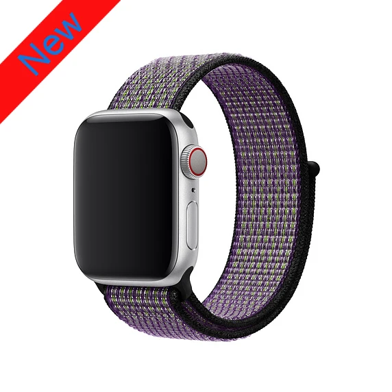 Royal Pulse Спортивный нейлоновый ремешок для apple watch 4, apple watch 5, ремешок correa iwatch 44 мм, 40 мм, 38 мм, 42 мм, apple watch series 4, 3, 2, 1 - Цвет ремешка: Royal Pulse