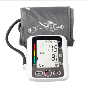 

HOT Household Electronic Blood Pressure Meter Electronic Sphygmomanometer Arm Style Blood Pressure Monitor without Battery