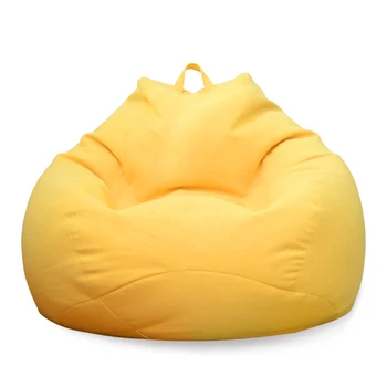 

Lazy Bean Bag Chair Cover Without Filler Puff Sofa Kid Camping Party Pouf Bed Gaming Puff Ottoman Cama Bedroom Tatami Floor Seat