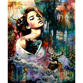 

Painting By Numbers Frameworks Coloring By Numbers Home Decor Pictures Figure Painting Decorations