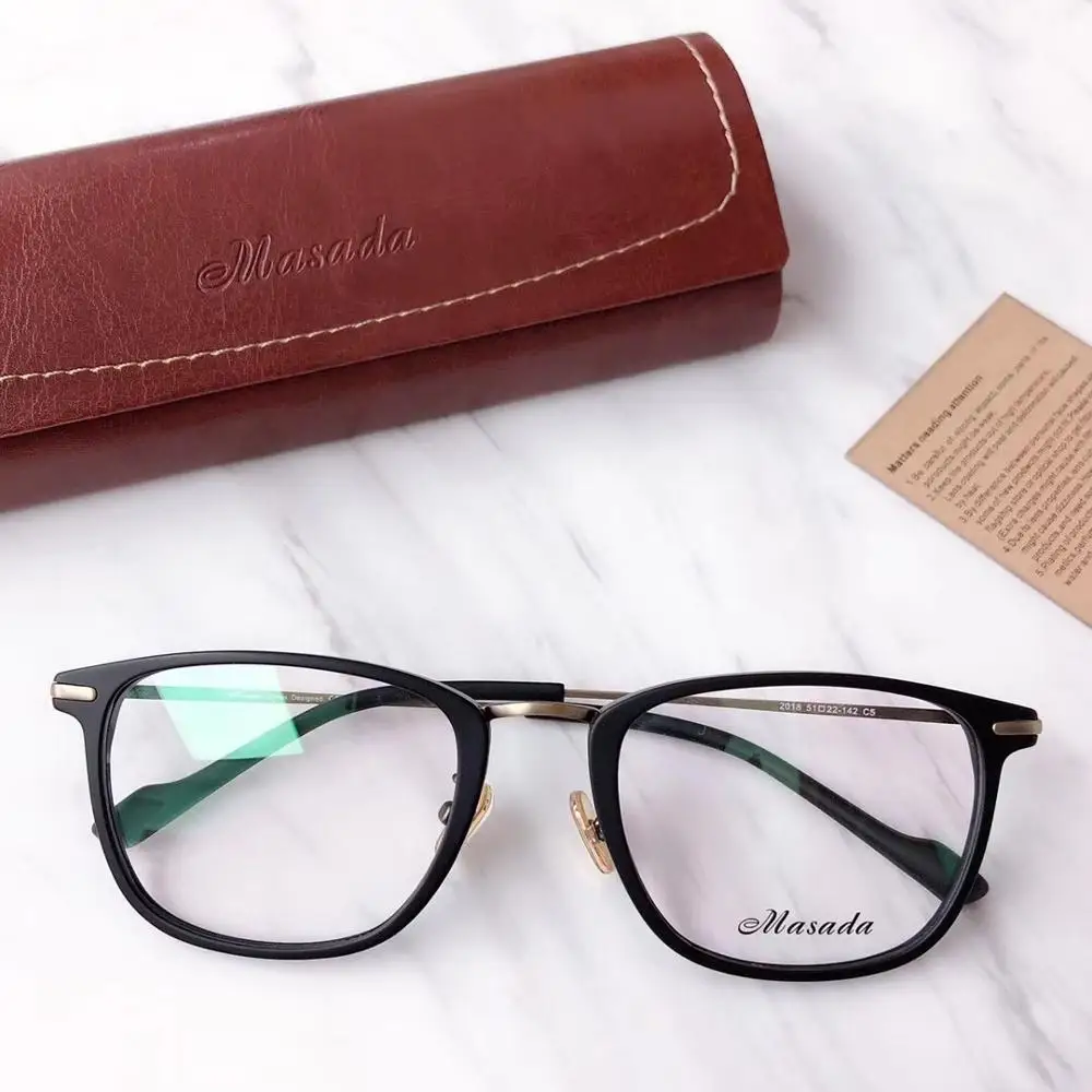 Vintage Optical Glasses Frame Glasses Frame Men And Woman Square Eyewear Classic Full Optical Prescription Eyeglasses Frames - Цвет оправы: C5