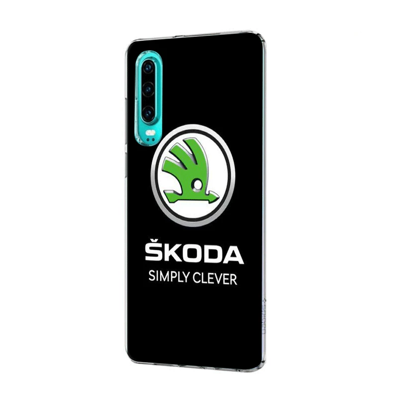 Мобильный телефон чехол для телефона чехол для huawei Коврики 30 20 10 Pro Lite Y6 Y7 Y9 Nova 2 3 2i 3i 3 4 5i оболочки мультфильм автомобиля Skoda