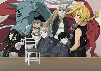 

[Self-Adhesive] 3D Murals For Fullmetal Alchemist 656 Japan Anime Wall Paper mural Wall Print Decal Wall Murals Belly