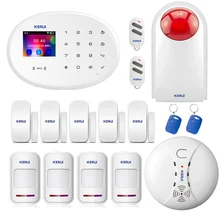 KERUI 2,4 дюймов TFT сенсорная панель W20 умная домашняя система охранной сигнализации wifi RFID карта приложение контроль движения Охранная сигнализация с функцией обнаружения