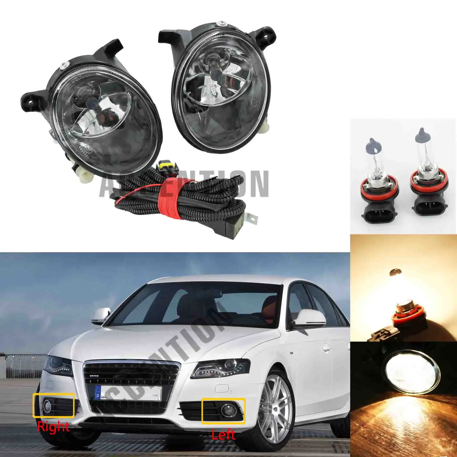 Для Audi A4 B8 S4 Allroad 2008 2009 2010 2011 2012 2013 2014 2015 авто Стайлинг спереди Галогенные