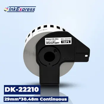 

InkExpress DK-22210 For Brother DK-2210 Continuous Paper Labels dk 2210 dk210 Labels Thermal Paper For Brother QL Label Printer