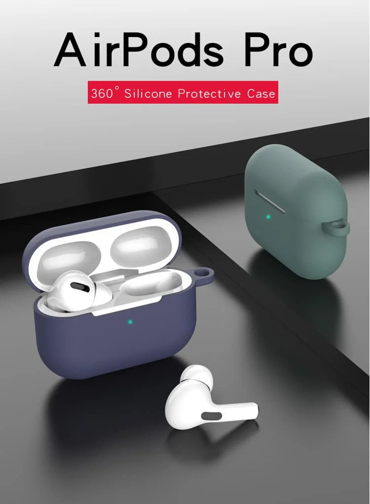 Роскошный цветной Мягкий силиконовый чехол для Airpods Pro, защитный чехол для наушников, противоскользящий чехол для Apple AirPods Pro EarPods, противоударный, Новинка