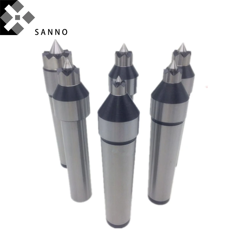 Gear hobbing machine live center MT4  straight shank expansion face dirver centers - fixed tip for cnc lathe (2)