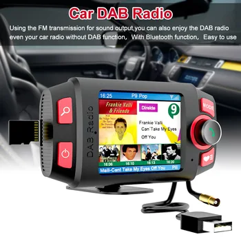 

Bluetooth Player Car Radio Dashboard Multimedia Universal DAB Digital Aux TF Card 2.4inch Color Screen Stereo Music Playback