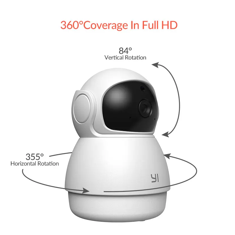 YI AI-Powered 1080p Dome Guard Camera WiFi IP Home Surveillance System Human & Motion Baby Crying Abnormal Sound Detection