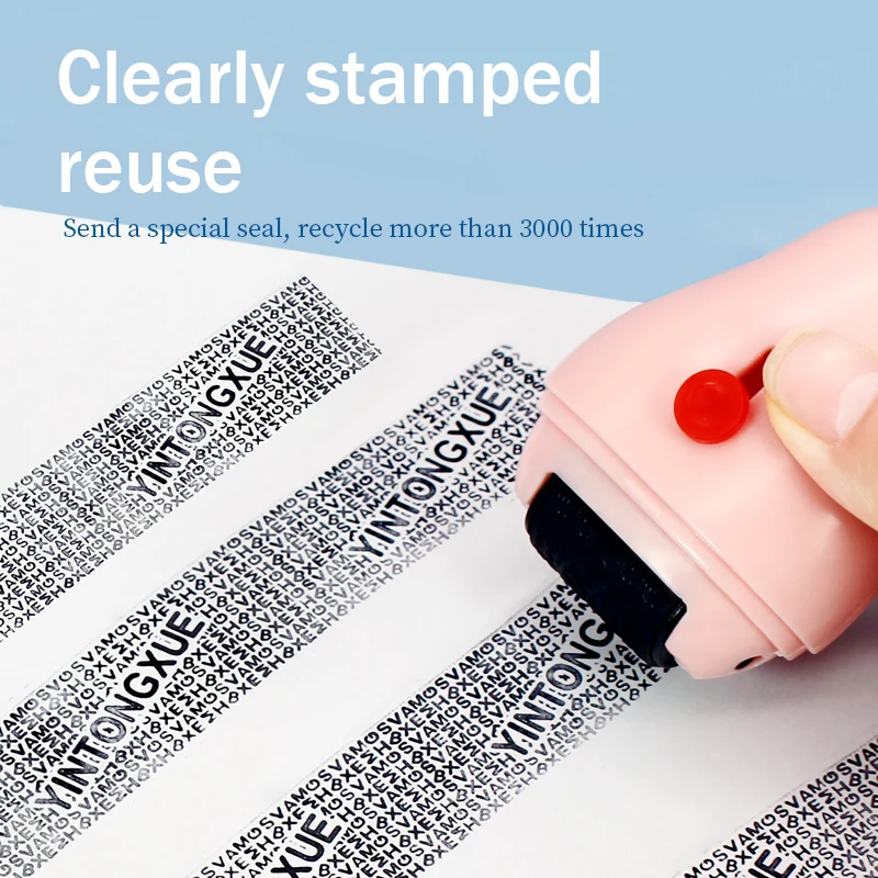1PCS Stamp Seal Roller Theft Protection Code Guard Your ID Confidentiality Package Private Information Confidential Seal