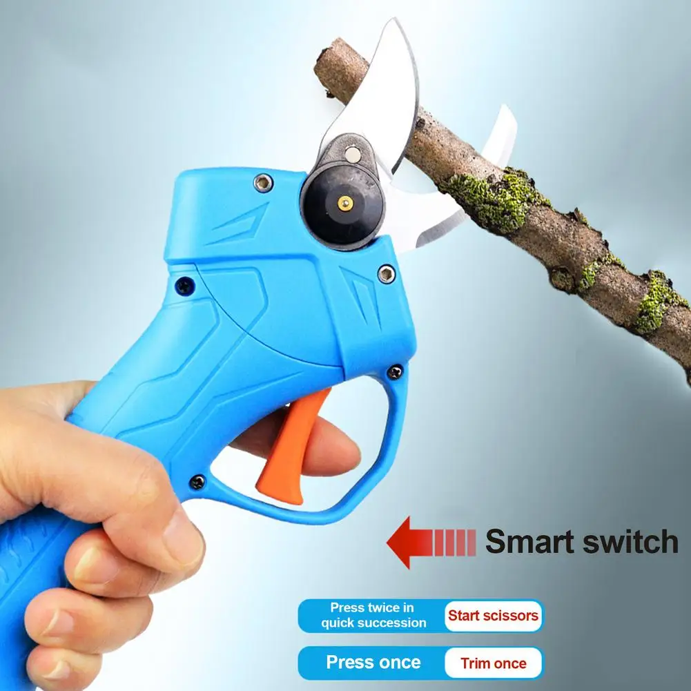 

Electric Pruning Shears Garden Trimmer Lithium Battery Powered Hedge Cutter Electric Scissors Rechargeable Handheld Pruner Tools