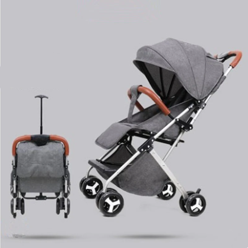 Baby trolley ultra-light, portable and easy to fold baby pocket umbrella trolley umbrella stroller